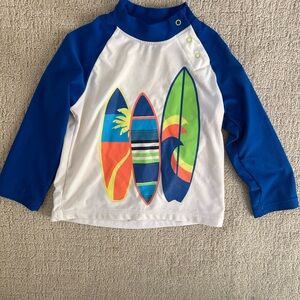 Coolibar Boys rashguard swim top UPF 50 12-18 months
